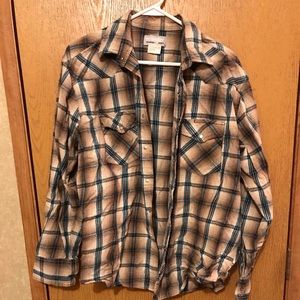 Wrangler fleece men’s button up